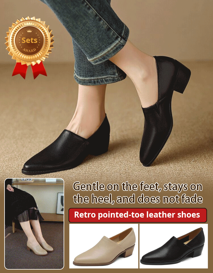 ✨ Spring/Summer Hot Sale 50% OFF 💕Women's Vintage Pointed Toe Slip-On Soft Shoes