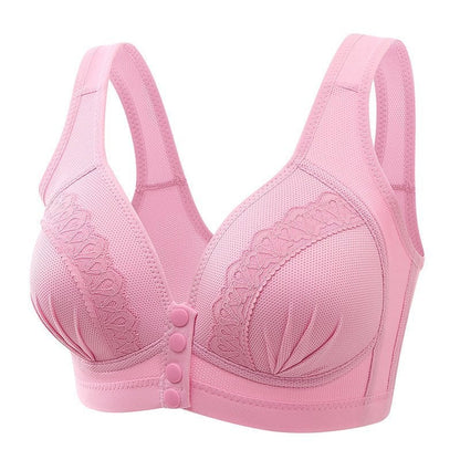 2024 Front Button Breathable Skin-Friendly Cotton Bra