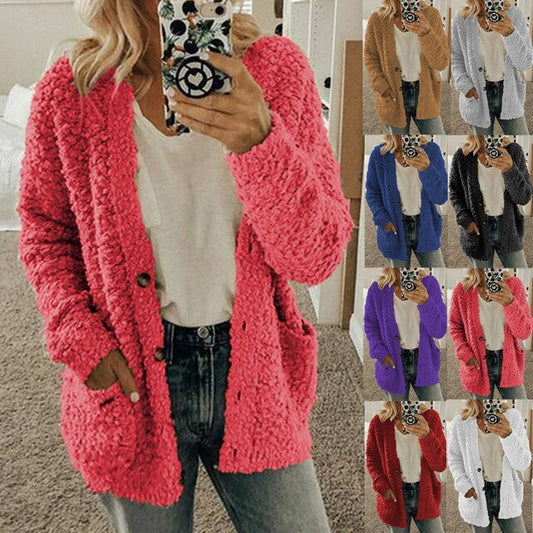 Women's Popcorn Plush Cardigan