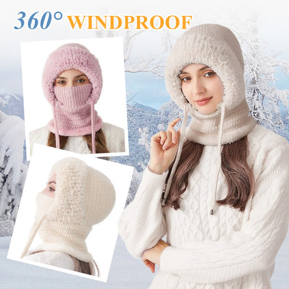 ❄️Women's Outdoors Windproof Scarf Hat