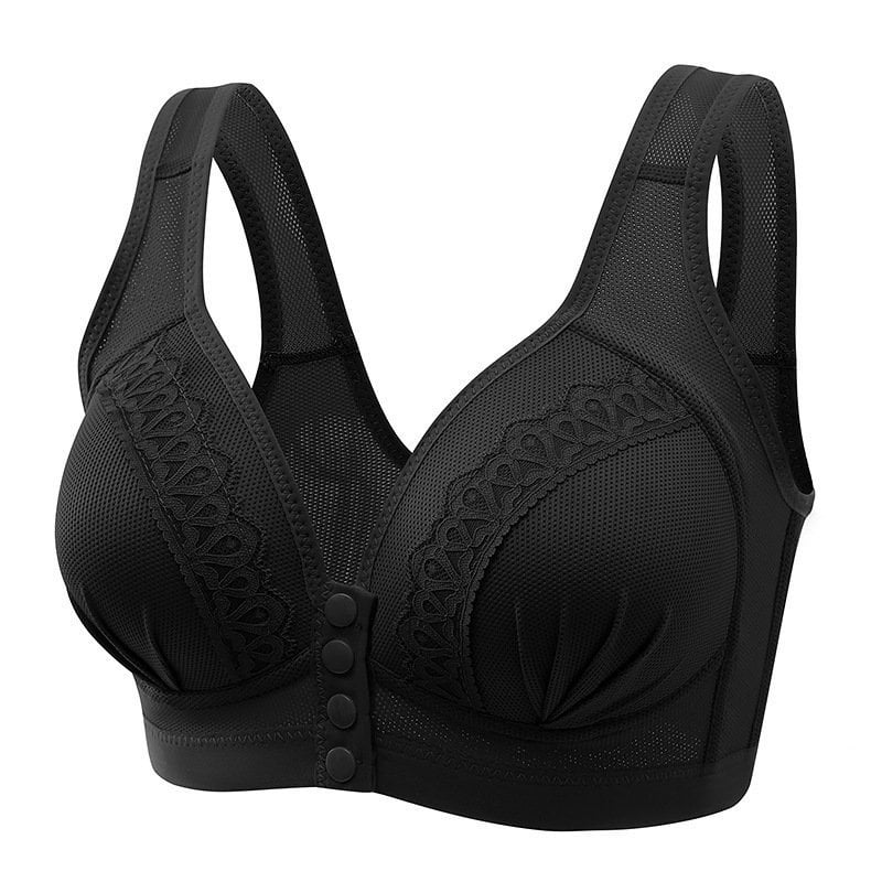 2024 Front Button Breathable Skin-Friendly Cotton Bra