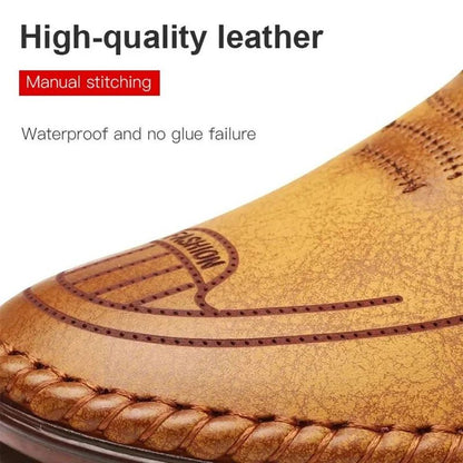 🎁Hot Sale 49% OFF⏳Breathable, non-slip leather trainers for men