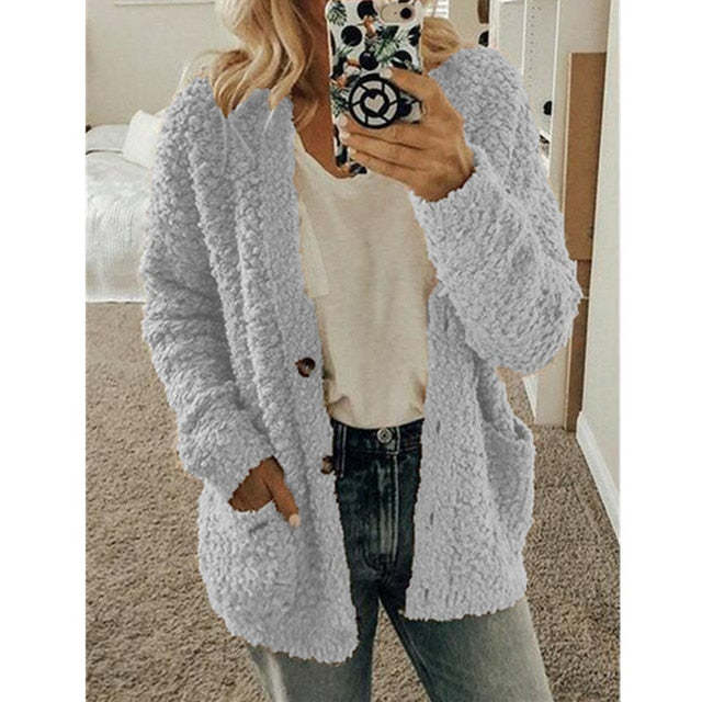 Women's Popcorn Plush Cardigan