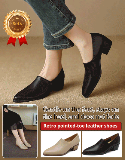 ✨ Spring/Summer Hot Sale 50% OFF 💕Women's Vintage Pointed Toe Slip-On Soft Shoes