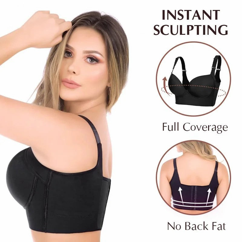 Deep Cup Bra Hide Back Fat With Shape Wear Incorporated