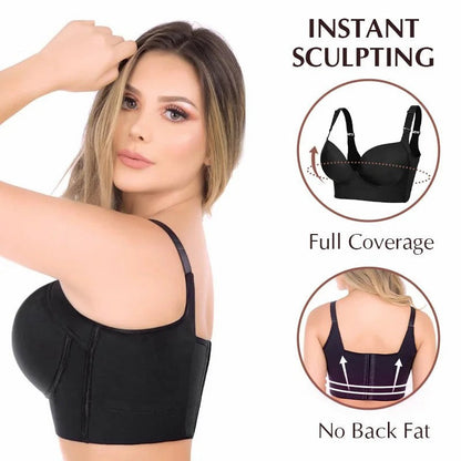 Deep Cup Bra Hide Back Fat With Shape Wear Incorporated