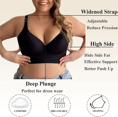 Deep Cup Bra Hide Back Fat With Shape Wear Incorporated