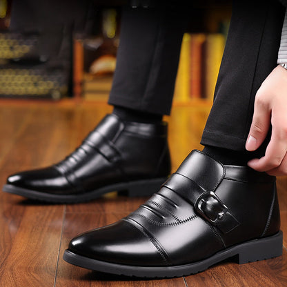 [Winter Gift] 💥GET 50% OFF💥Men's Warm Casual PU Leather Shoes