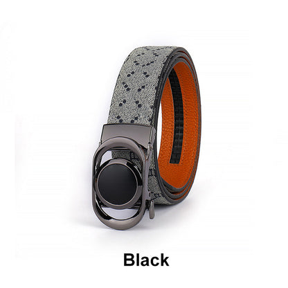 Men's Automatic Buckle Leather Belt