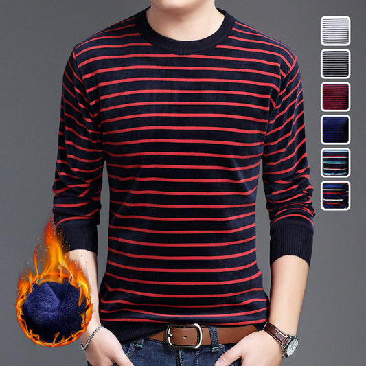 🔥50%OFF Christmas Sale🔥Men's Warm Striped Cozy Fashion Sweater