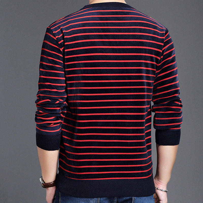 🔥50%OFF Christmas Sale🔥Men's Warm Striped Cozy Fashion Sweater