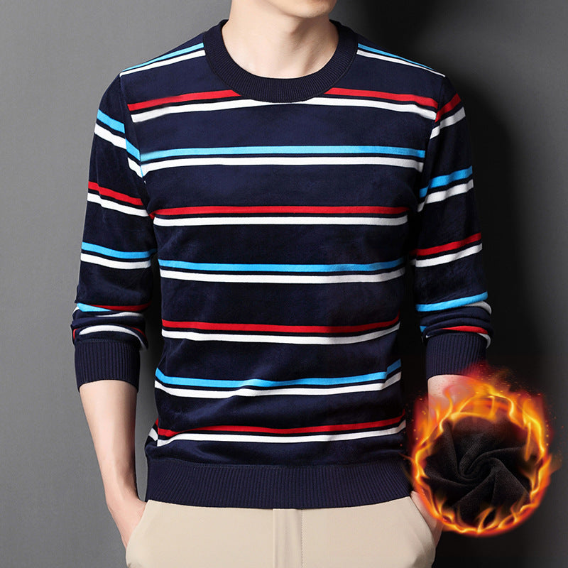 🔥50%OFF Christmas Sale🔥Men's Warm Striped Cozy Fashion Sweater