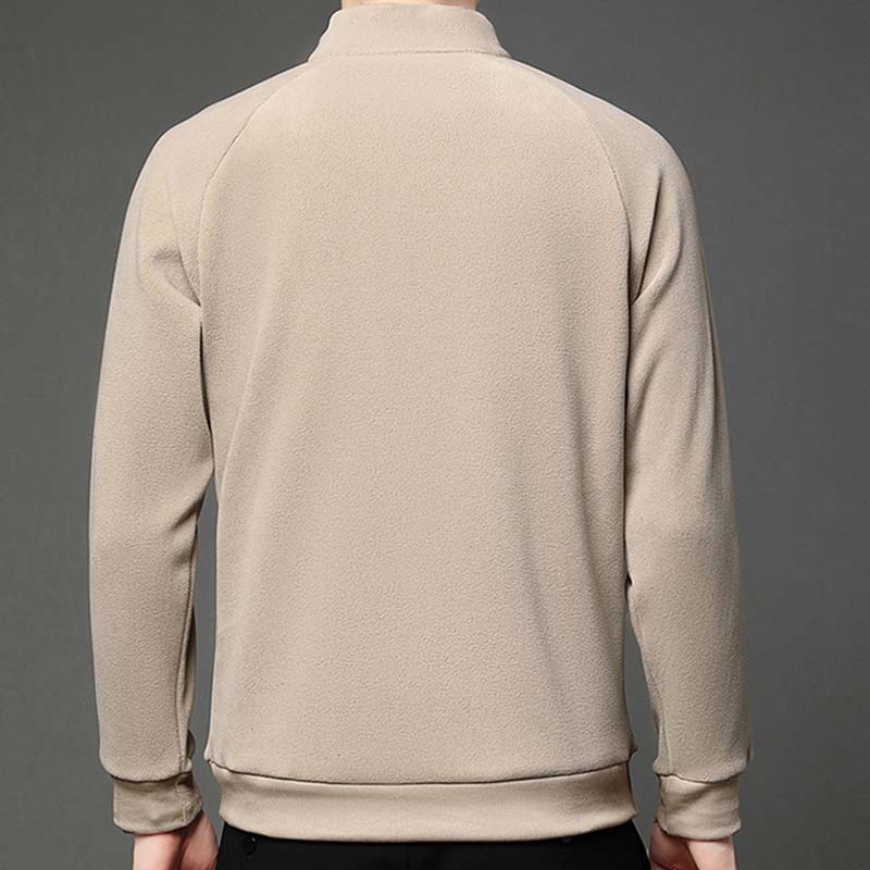 🎅Christmas Specials🎁Men's Solid Half Zip Long-Sleeve Tops