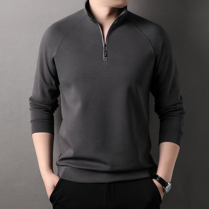 🎅Christmas Specials🎁Men's Solid Half Zip Long-Sleeve Tops