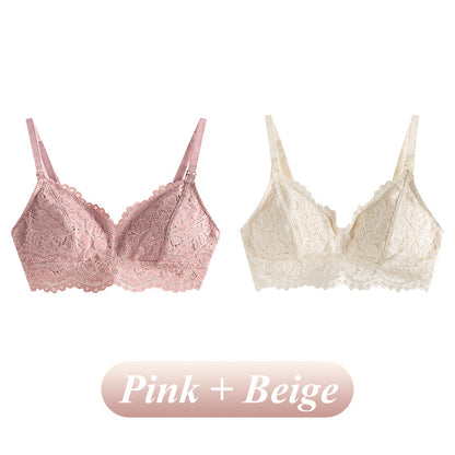 Lace Wire-Free Maternity Nursing Bra